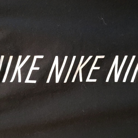 Nike Women's "The Nike Tee" Black with White Print, XS - Picture 4 of 5